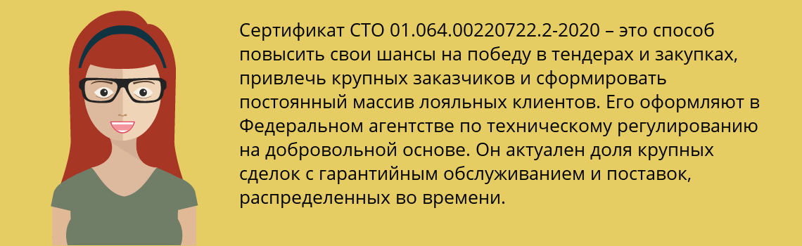 Получить сертификат СТО 01.064.00220722.2-2020 в Ногинск